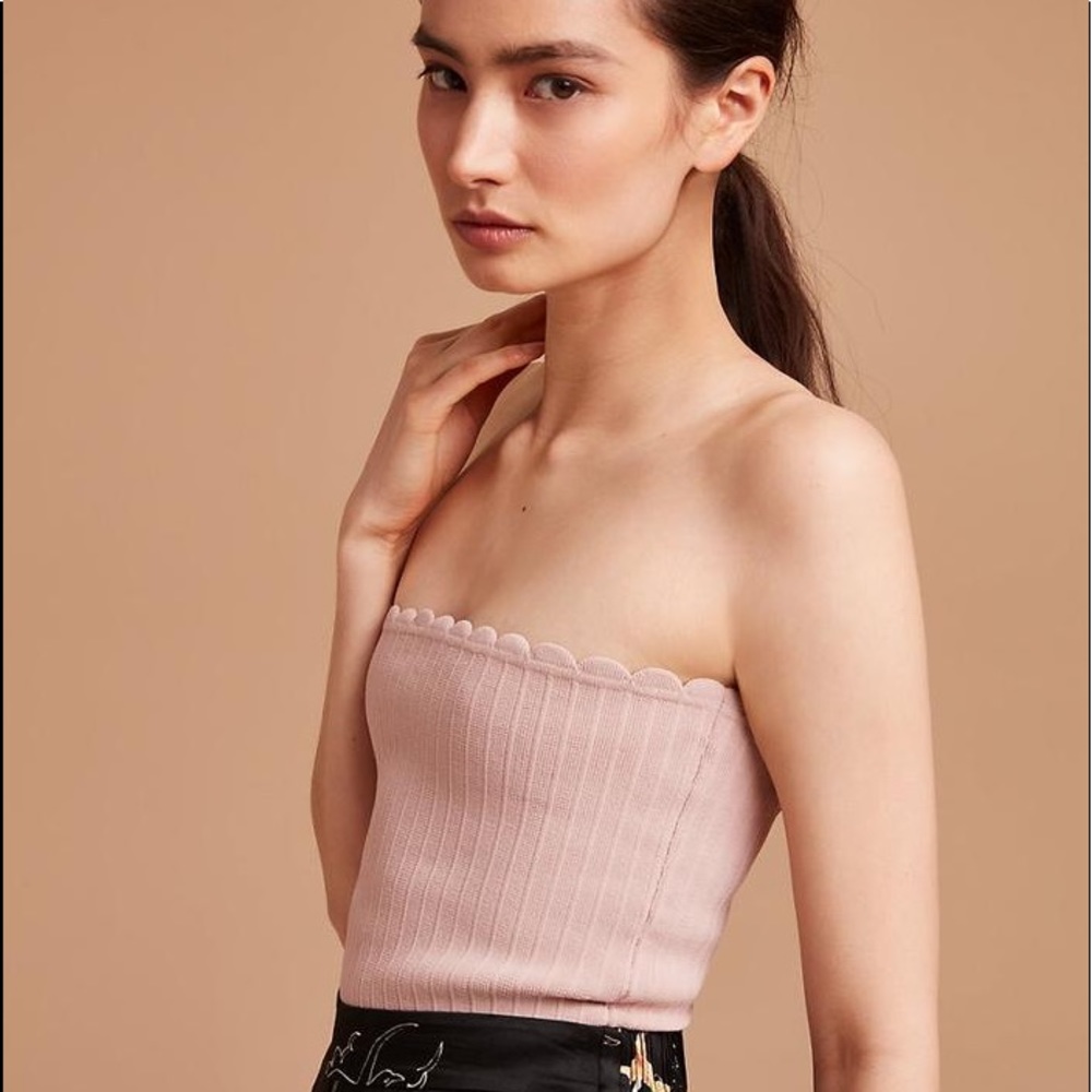 ARIZTIA Wilfred Allete Knit Tube Top